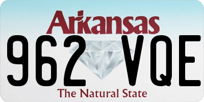AR license plate 962VQE