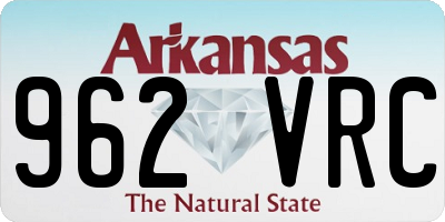 AR license plate 962VRC