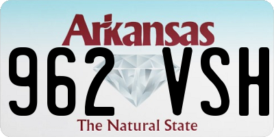AR license plate 962VSH