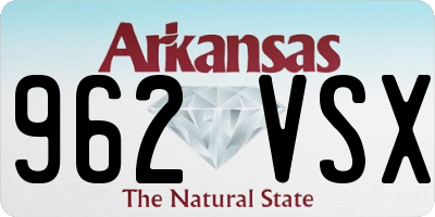 AR license plate 962VSX