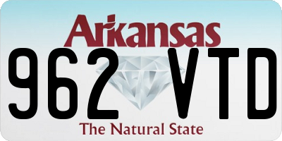AR license plate 962VTD