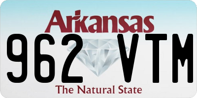 AR license plate 962VTM