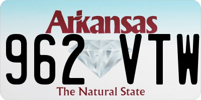 AR license plate 962VTW