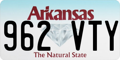 AR license plate 962VTY