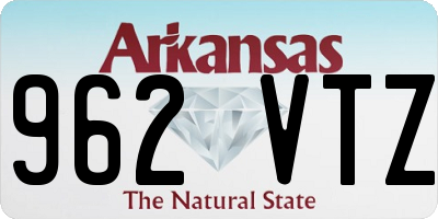 AR license plate 962VTZ