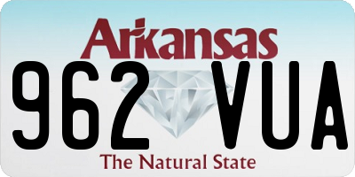 AR license plate 962VUA