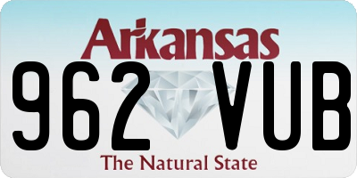 AR license plate 962VUB