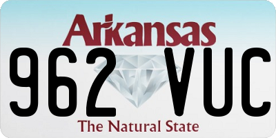 AR license plate 962VUC