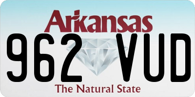 AR license plate 962VUD