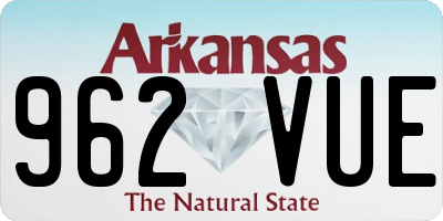 AR license plate 962VUE