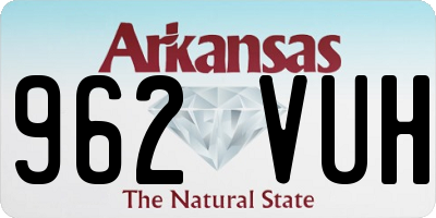 AR license plate 962VUH