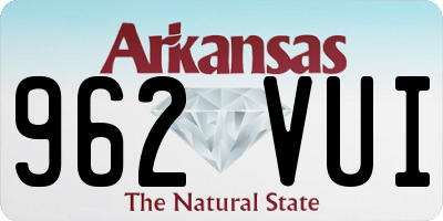AR license plate 962VUI