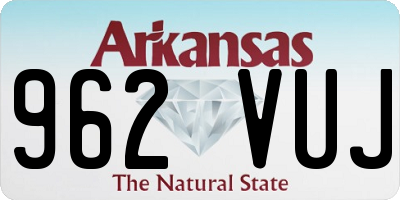AR license plate 962VUJ