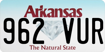 AR license plate 962VUR