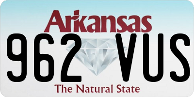 AR license plate 962VUS