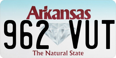 AR license plate 962VUT