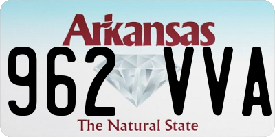 AR license plate 962VVA