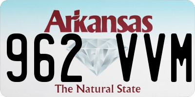 AR license plate 962VVM