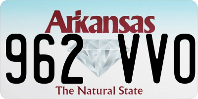 AR license plate 962VVO