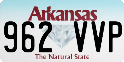 AR license plate 962VVP