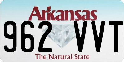 AR license plate 962VVT