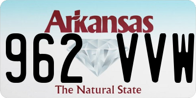 AR license plate 962VVW