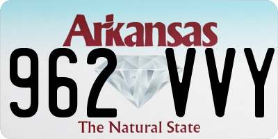 AR license plate 962VVY