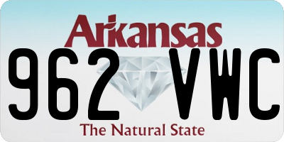 AR license plate 962VWC