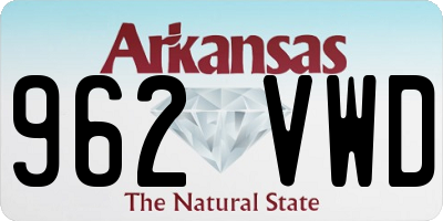 AR license plate 962VWD