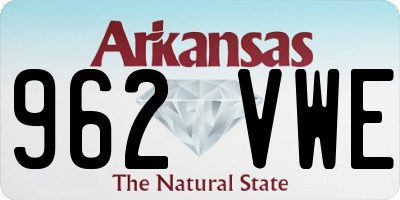 AR license plate 962VWE