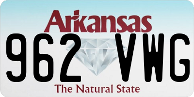 AR license plate 962VWG