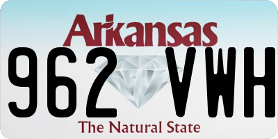 AR license plate 962VWH