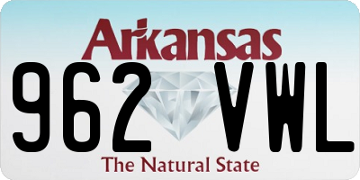 AR license plate 962VWL
