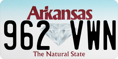 AR license plate 962VWN