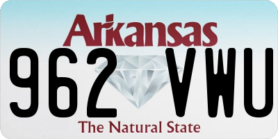 AR license plate 962VWU