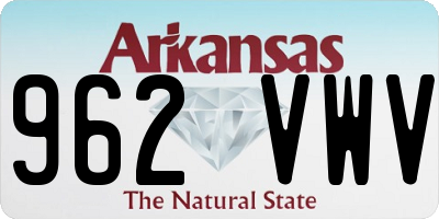 AR license plate 962VWV