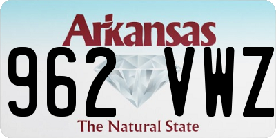 AR license plate 962VWZ