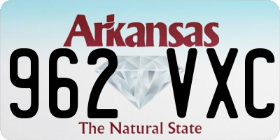 AR license plate 962VXC