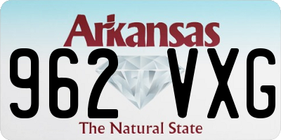 AR license plate 962VXG