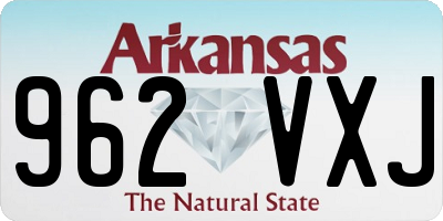 AR license plate 962VXJ