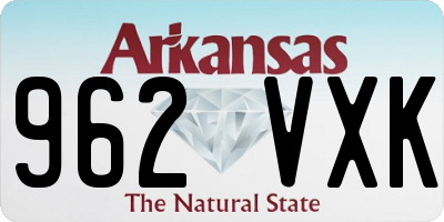 AR license plate 962VXK