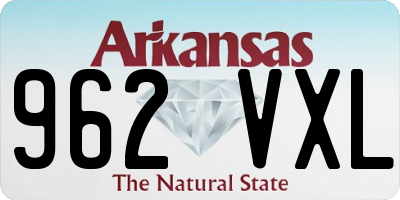AR license plate 962VXL