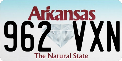 AR license plate 962VXN