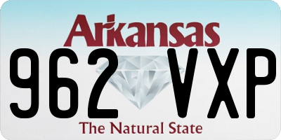 AR license plate 962VXP