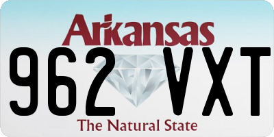 AR license plate 962VXT