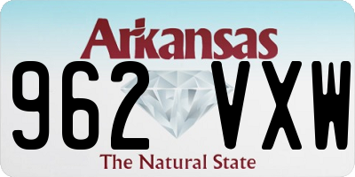 AR license plate 962VXW