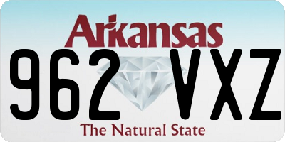 AR license plate 962VXZ