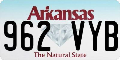 AR license plate 962VYB