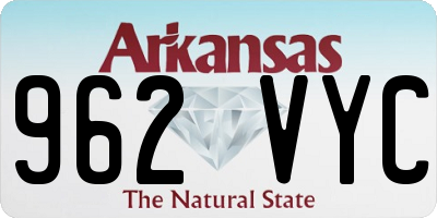 AR license plate 962VYC