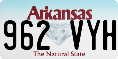 AR license plate 962VYH
